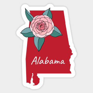 Alabama State Flower Camellia Sticker